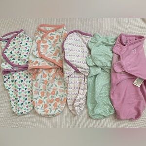 SwaddleMe Set of 5 (0-3 month) Baby Girl Swaddles